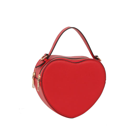 Heart-Shaped Mini Top Handle Crossbody Bag