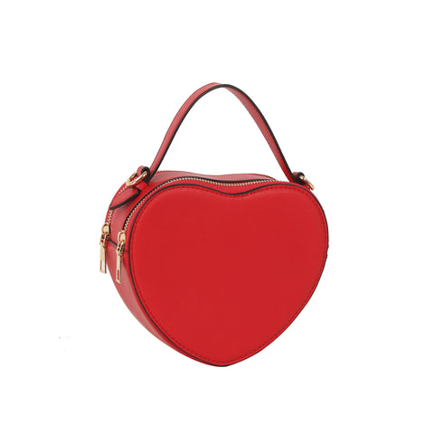 Heart-Shaped Mini Top Handle Crossbody Bag