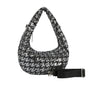 Sequin And Denim Fashion Hobo Handbag