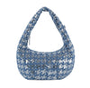 Sequin And Denim Fashion Hobo Handbag
