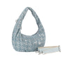 Sequin And Denim Fashion Hobo Handbag