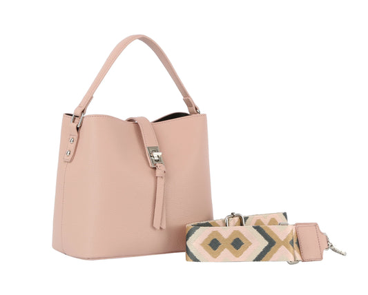 Guitar Strap Accented Hobo Handbag