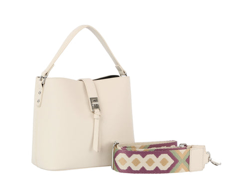 Guitar Strap Accented Hobo Handbag