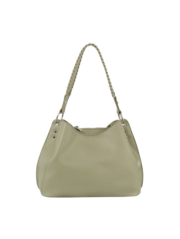 Whipstitch Accented Shoulder Bag