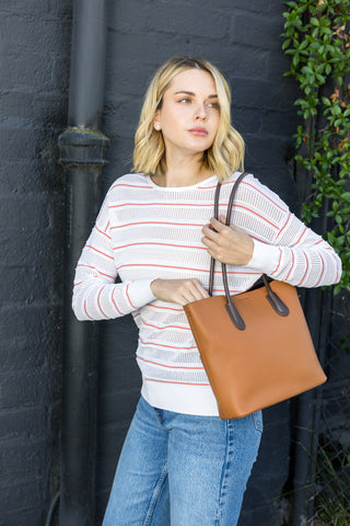 Two Piece Tote Handbag Set