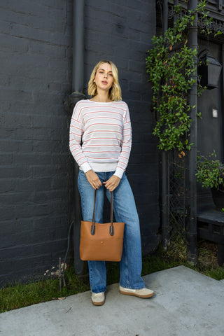 Two Piece Tote Handbag Set