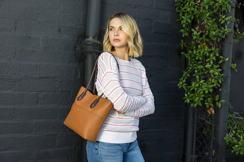 Two Piece Tote Handbag Set