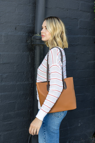 Two Piece Tote Handbag Set