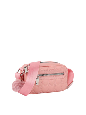 Quilted Heart Design Crossbody Sling