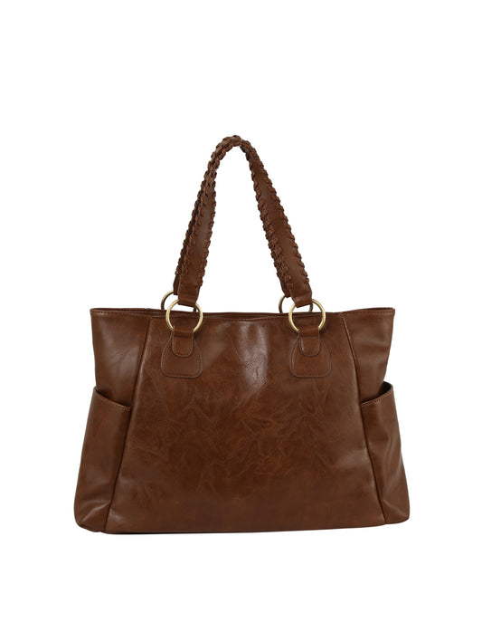 End Pocket Classic Tote Handbag