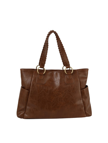 End Pocket Classic Tote Handbag