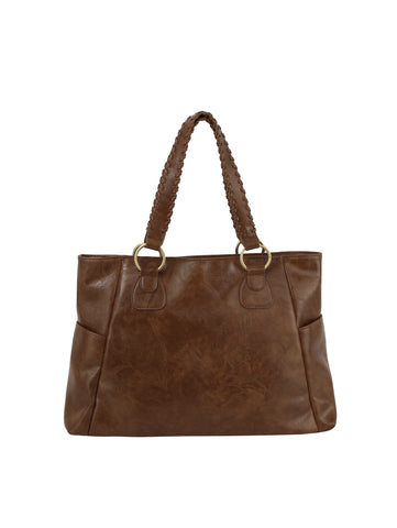 End Pocket Classic Tote Handbag