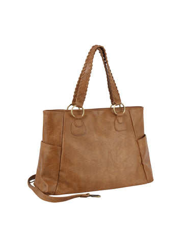 End Pocket Classic Tote Handbag