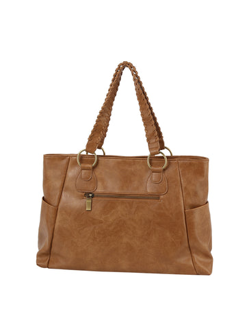 End Pocket Classic Tote Handbag