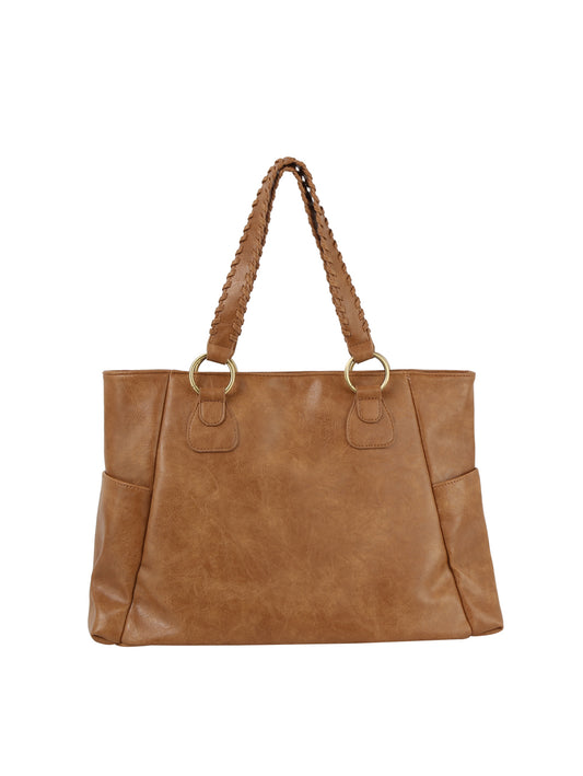 End Pocket Classic Tote Handbag