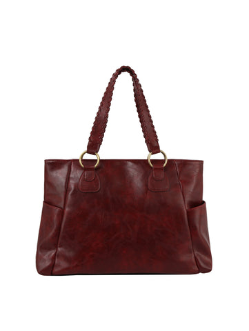 End Pocket Classic Tote Handbag