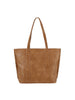 Whipstitch Accented Tote Handbag