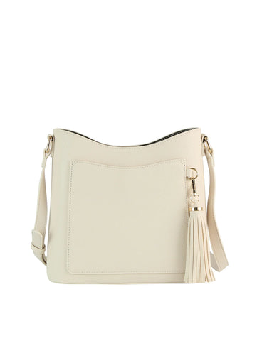 Tassel Accented Front Pocket Crossbody