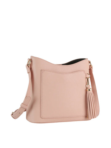 Tassel Accented Front Pocket Crossbody