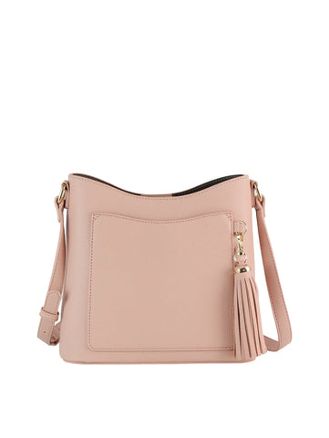 Tassel Accented Front Pocket Crossbody