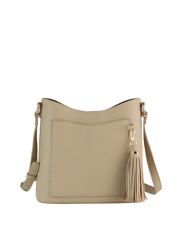 Tassel Accented Front Pocket Crossbody