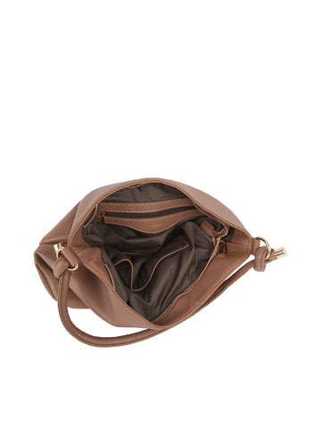 Knotted Handle Slouch Shoulder Bag