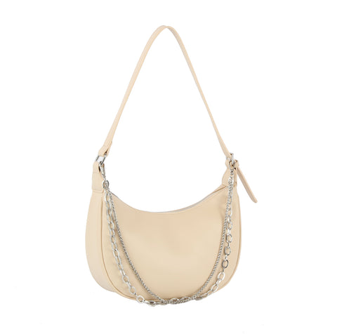 Women Chain Detail Crescent Shoulder bag