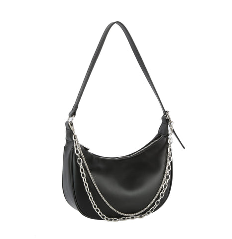 Women Chain Detail Crescent Shoulder bag