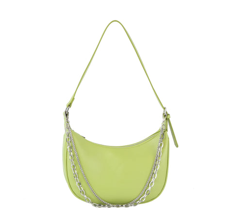 Women Chain Detail Crescent Shoulder bag