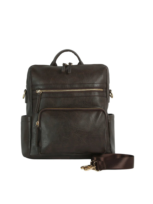 Multi Pocket Convertible Backpack
