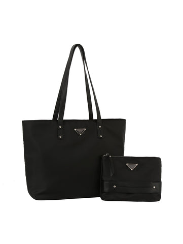 Two Piece Tote Handbag Set