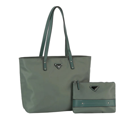 Two Piece Tote Handbag Set