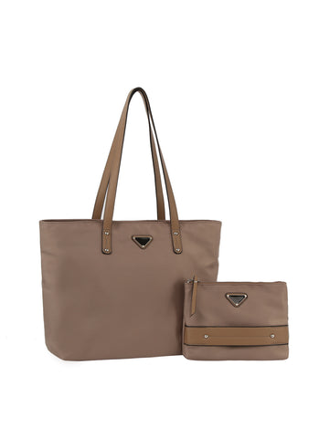 Two Piece Tote Handbag Set