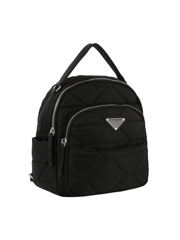 Quilted Design Nylon Fashion Backpack