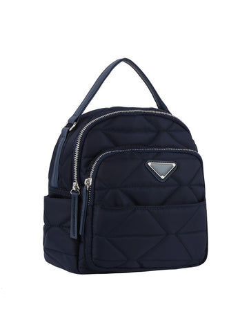 Quilted Design Nylon Fashion Backpack