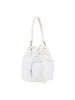 Quilted Design Nylon Drawstring Hobo