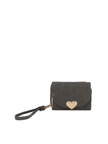 Quilted Heart Design Petite Wristlet Wallet