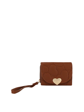 Quilted Heart Design Petite Wristlet Wallet