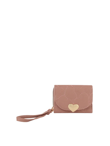 Quilted Heart Design Petite Wristlet Wallet