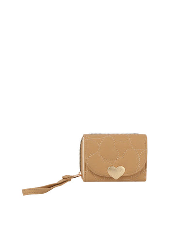 Quilted Heart Design Petite Wristlet Wallet