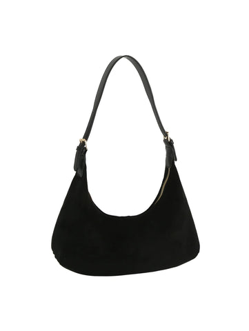 Sueded Classic Hobo  Handbag