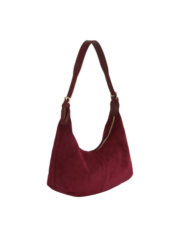 Sueded Classic Hobo  Handbag