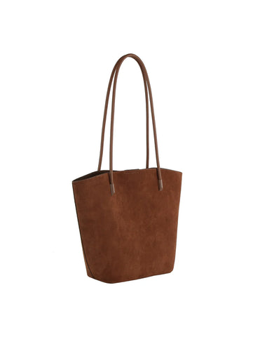 Sueded Tote Bag Two Piece Set