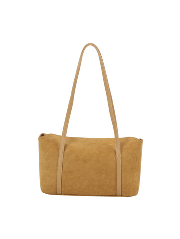 Suede Rectangle Shoulder Bag