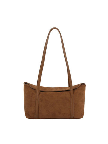 Suede Rectangle Shoulder Bag