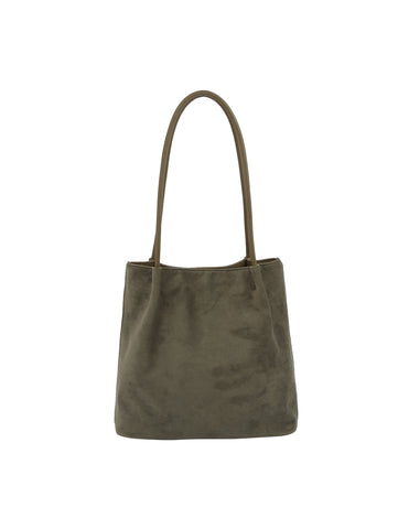 Minimal Suede Everyday Tote