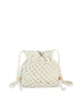 Crochet Drawstring Woven Crossbody Sling