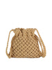 Crochet Drawstring Woven Crossbody Sling