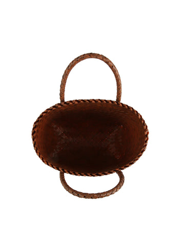 Woven Design Tall Tote Handbag