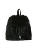 Faux Fur Drawstring Backpack